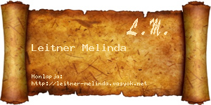 Leitner Melinda névjegykártya